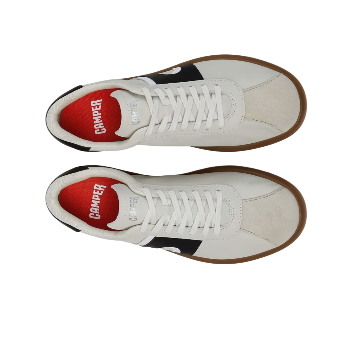 캠퍼 펠로타스 솔레르 레더 스니커즈 화이트 블랙(Camper Pelotas Soller Leather Sneakers White Black) - 2