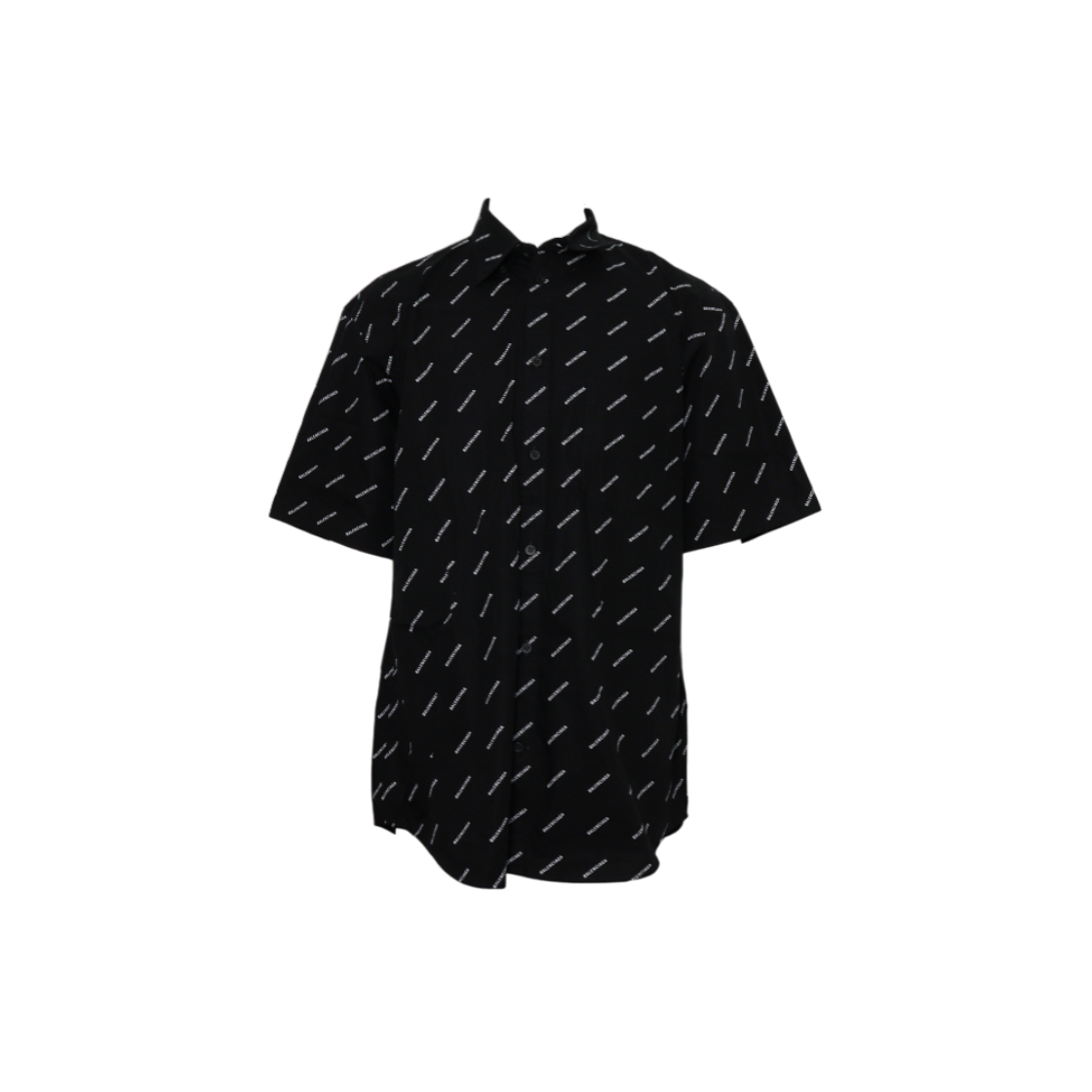 ITJ47EL92GEL Balenciaga All-Over Multi-Logo Men's T-Shirt