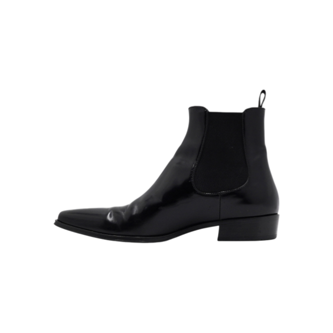프라다 2TE136 이니셜로고 블랙 브러쉬드 첼시 여성 앵클부츠aa60883(Prada Initial Logo Black Brushed Chelsea Ankle Boots) - 1