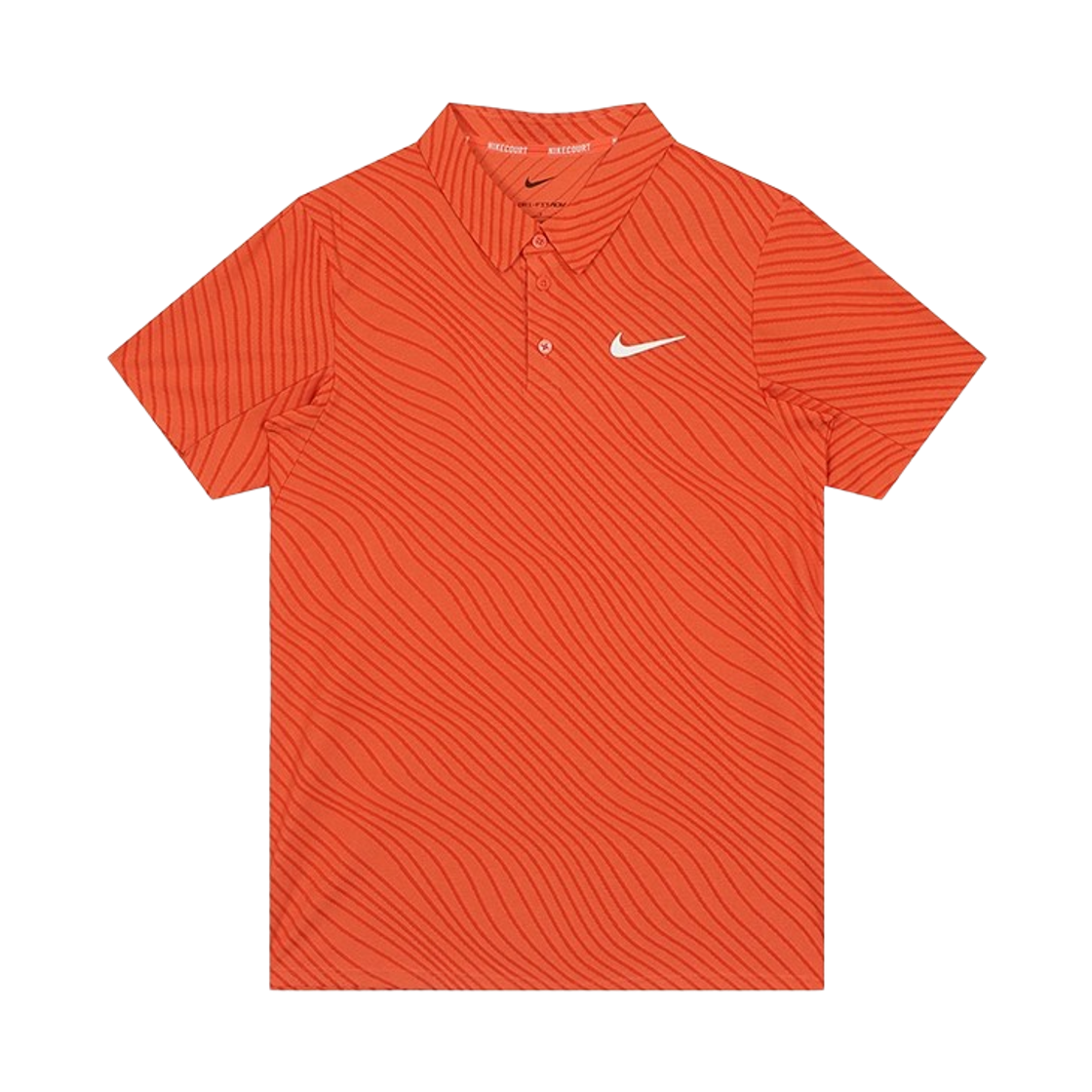IB1021-842 Nike Court Slam Dri-Fit ADV Polo Turf Orange White - Asia