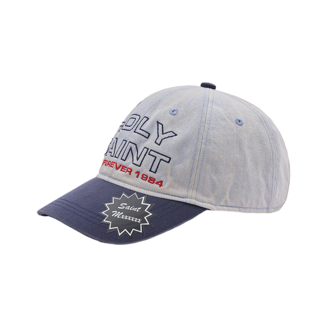 MK8-0000-083 Saint Mxxxxxx Denim Cap Blue - 26SS