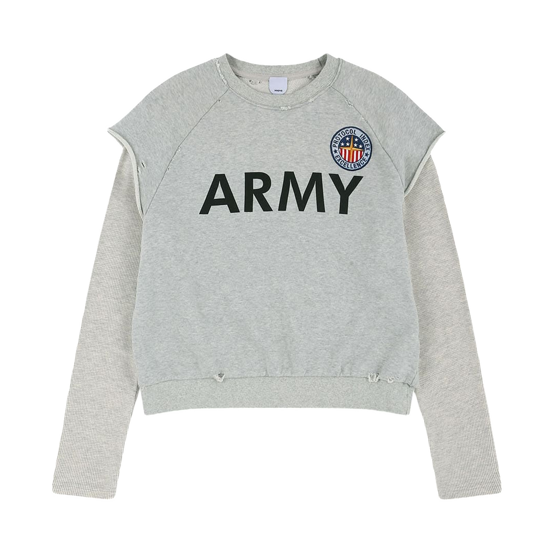 프로토콜 인덱스 레이어드 써멀 저지 멜란지 그레이(Protocol Index Layered Thermal Jersey Melange Grey)