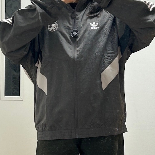 Adidas Real Madrid Originals Track Top Charcoal Grey - KR Sizing 착용 스타일 - 1