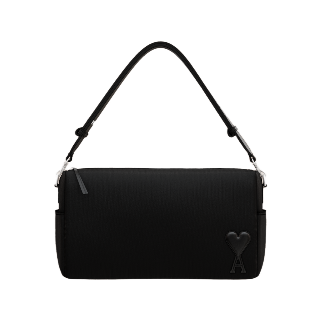 아미 톤온톤 하트 로고 나일론 마르셀 라지백 블랙(Ami De Coeur Nylon Marcel Large Bag Black)