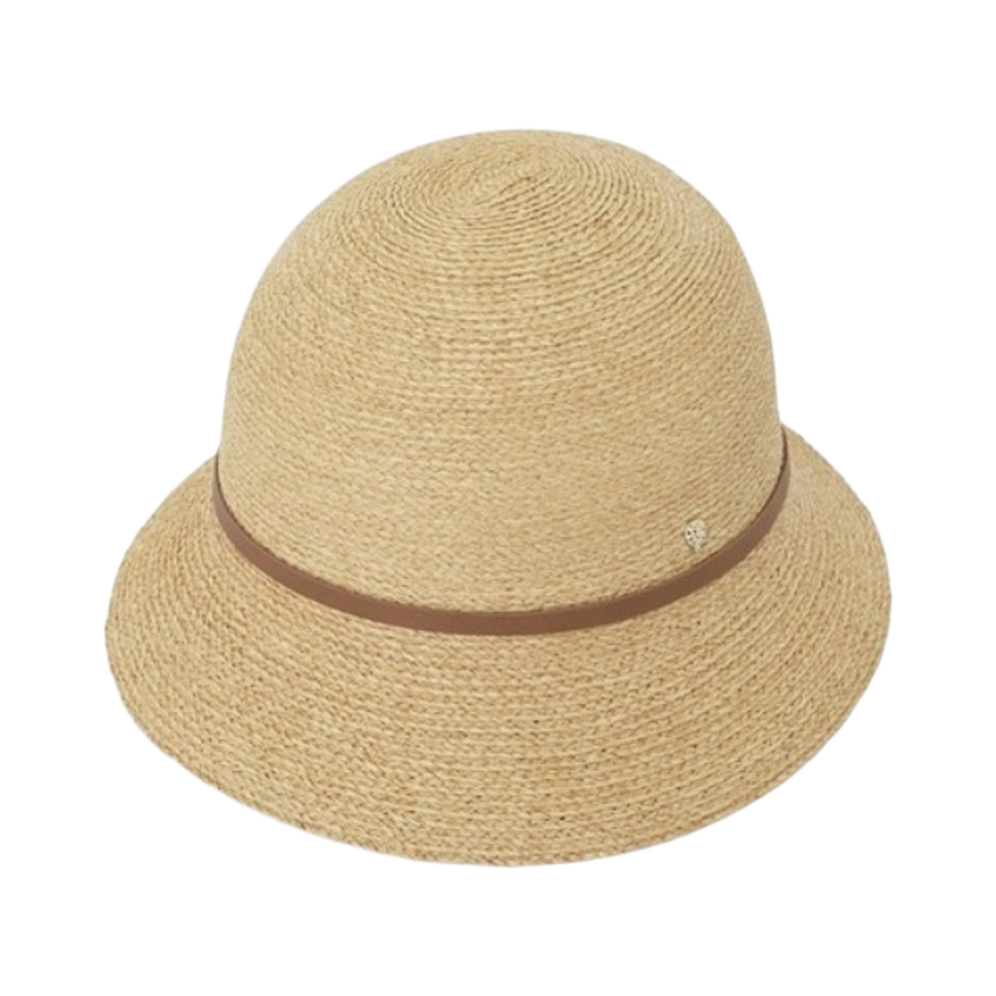 HAT52457 (W) Helen Kaminski Besa 6 Raffia Braid Cloche Natural Tan