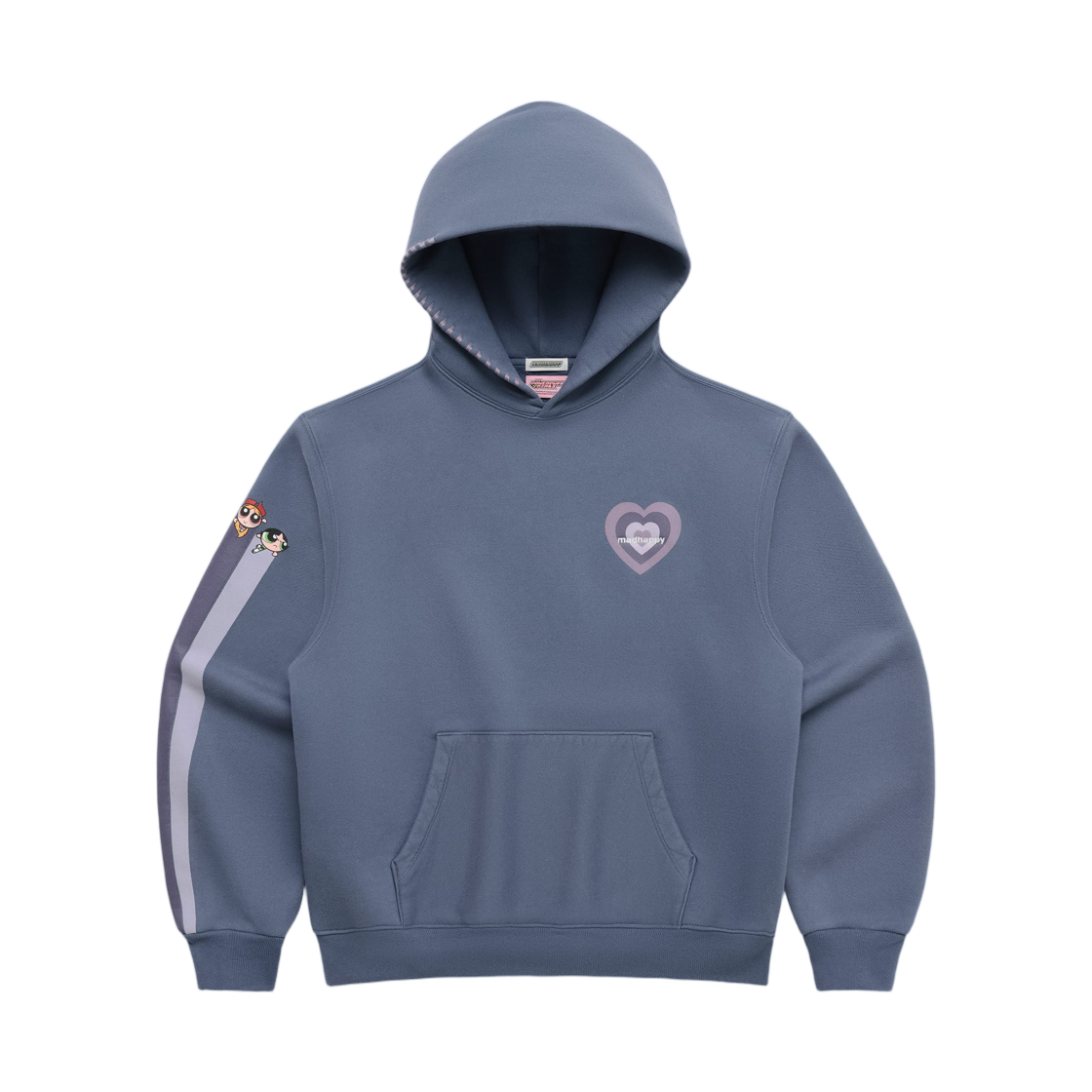 매드해피 x 파워퍼프걸 하트 후드 타이드(Madhappy x The Powerpuff Girls Heart Hoodie Tide)