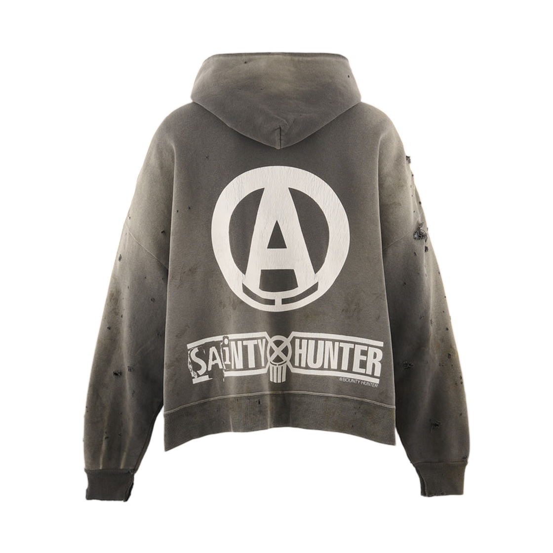 MK8-0000-C32 Saint Mxxxxxx x Bounty Hunter Sainty Hunter Zip Hoodie Charcoal - 26SS