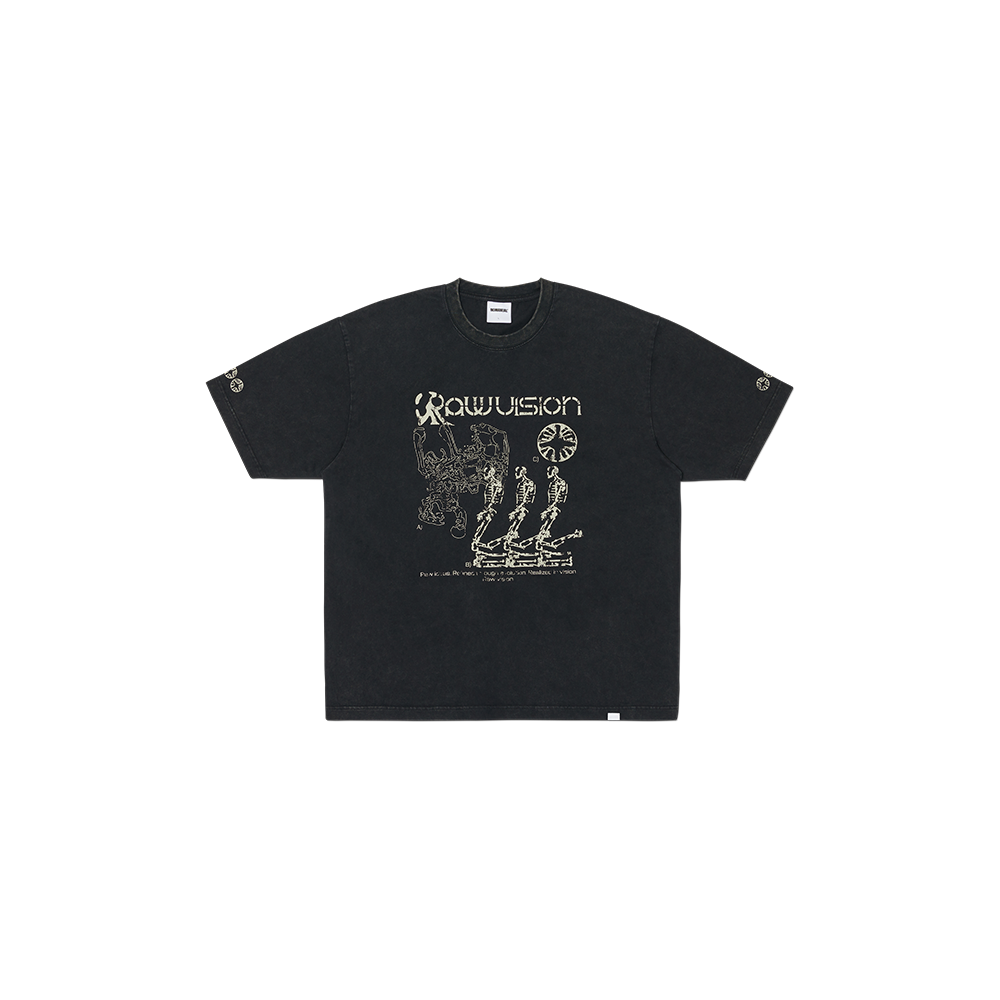 NMSS62TS10WBK NOMANUAL S.I Washed T-Shirt Washed Black