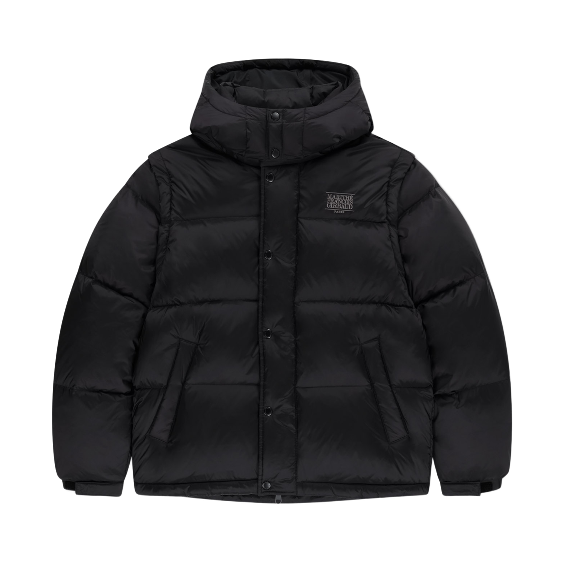 마리떼 프랑소와 저버 디테처블 다운 자켓 블랙(Marithe Francois Girbaud Detatchable Down Jacket Black)