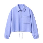 (W) Uniqlo x JW Anderson Half Zip Sweatshirt Blue