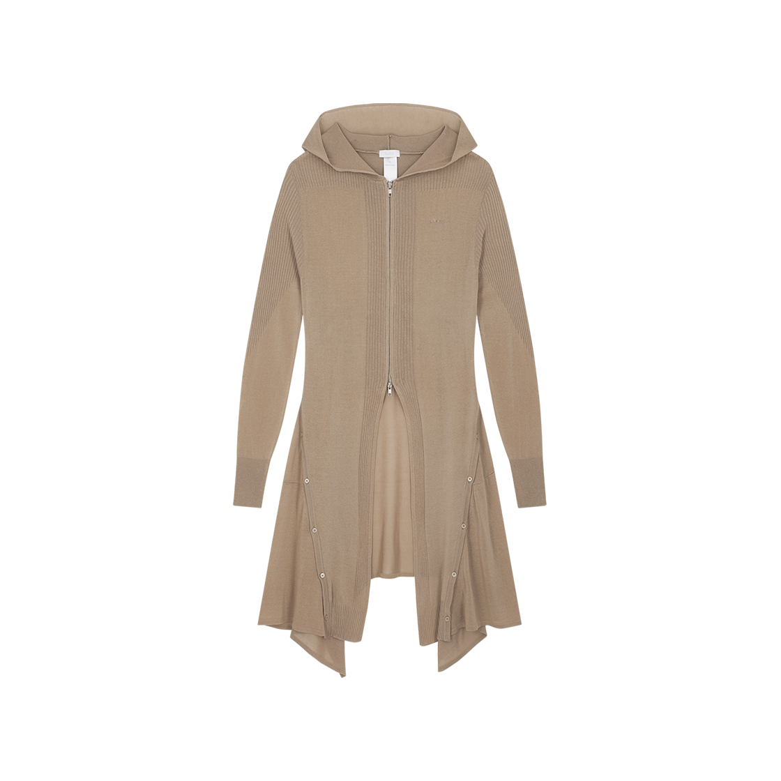 오호스 디테치 패널 니트 후디 탄(OJOS Detach Panel Knit Hoodie / Tan)