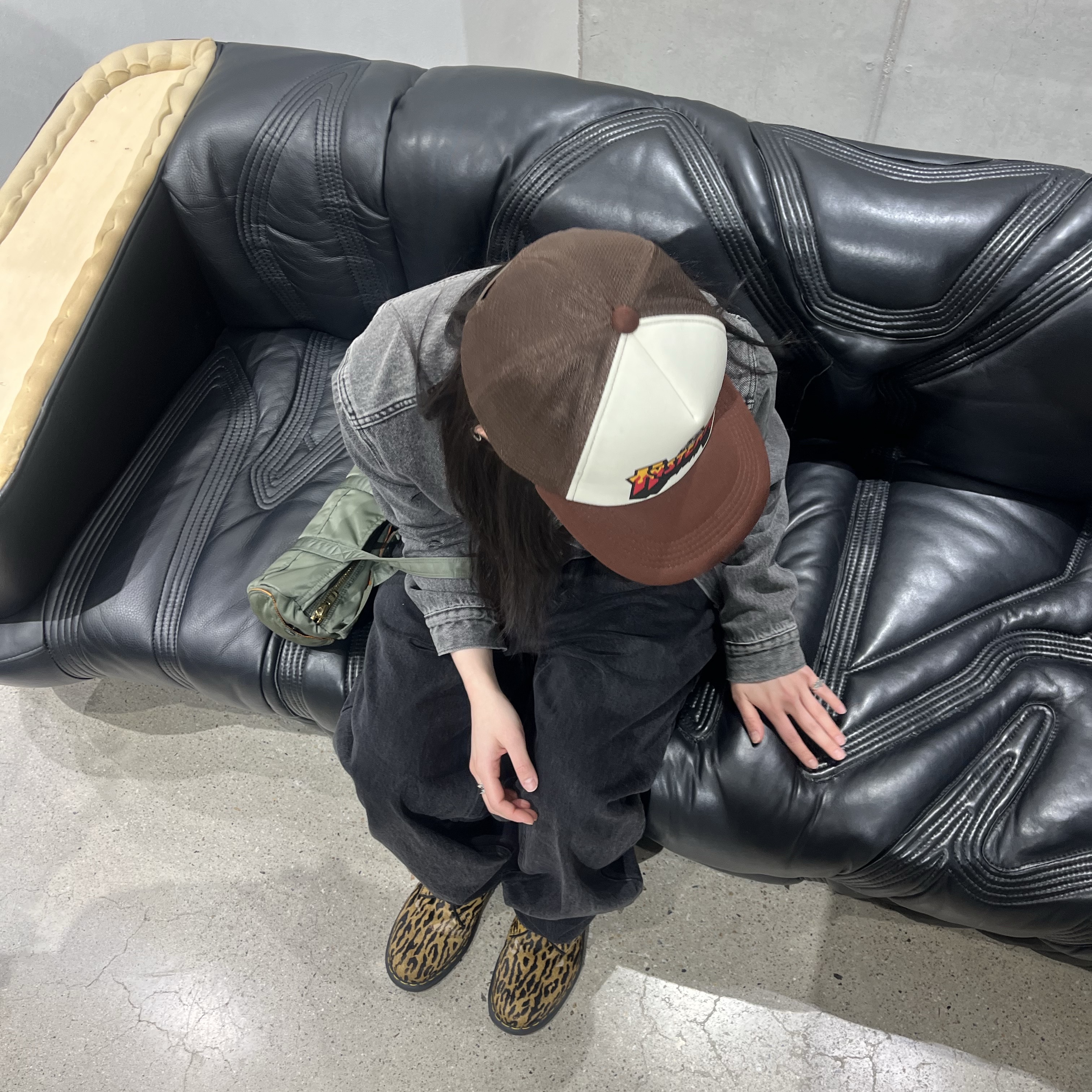 Porter Tanker 2Way Duffle Bag S Sage Green 착용 스타일