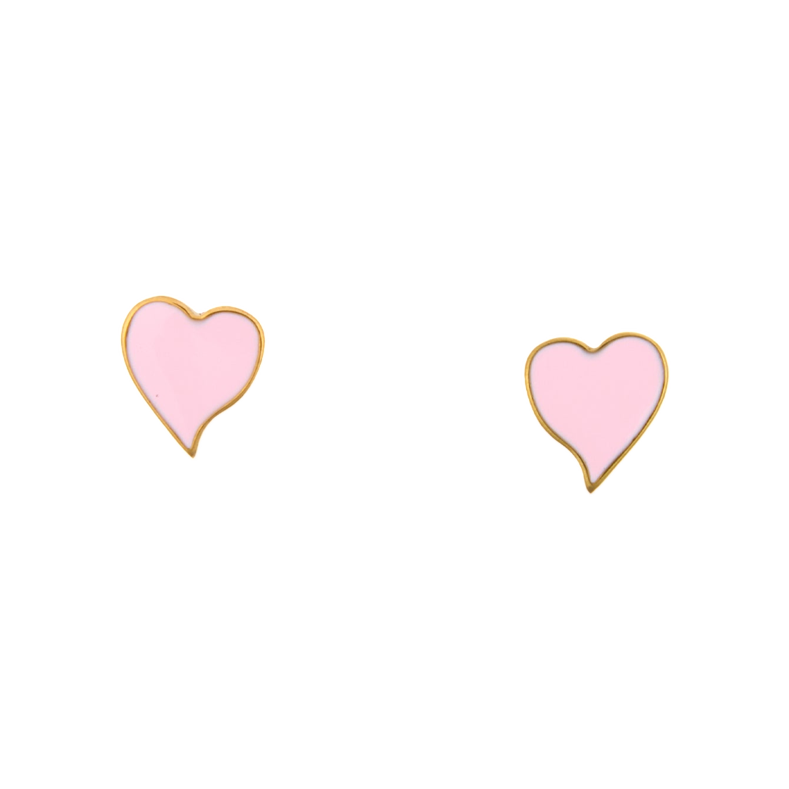 CLK26A1001-GLD Golf Wang x Clarks Crush Heart Earrings