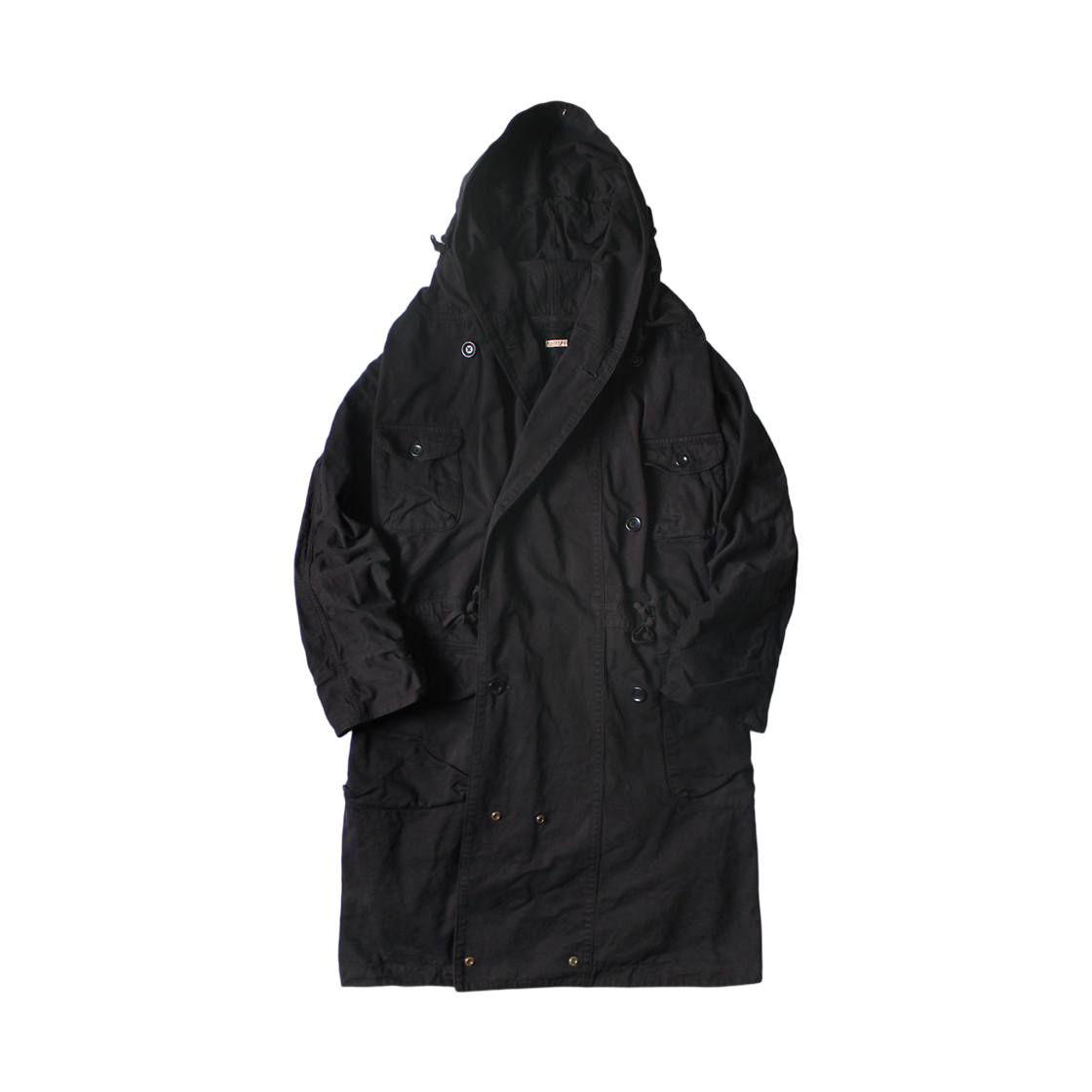 EK-1514 Kapital Katsuragi Raised Tall Ring Coat Black