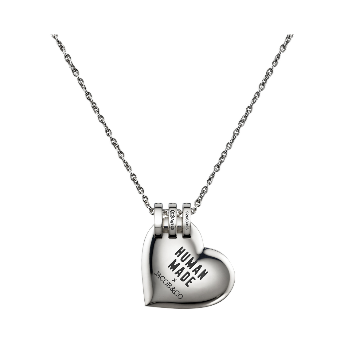 휴먼 메이드 x 제이콥 앤 코 하트 펜던트 실버(Human Made x Jacob & Co. Heart Pendant Silver) - 2