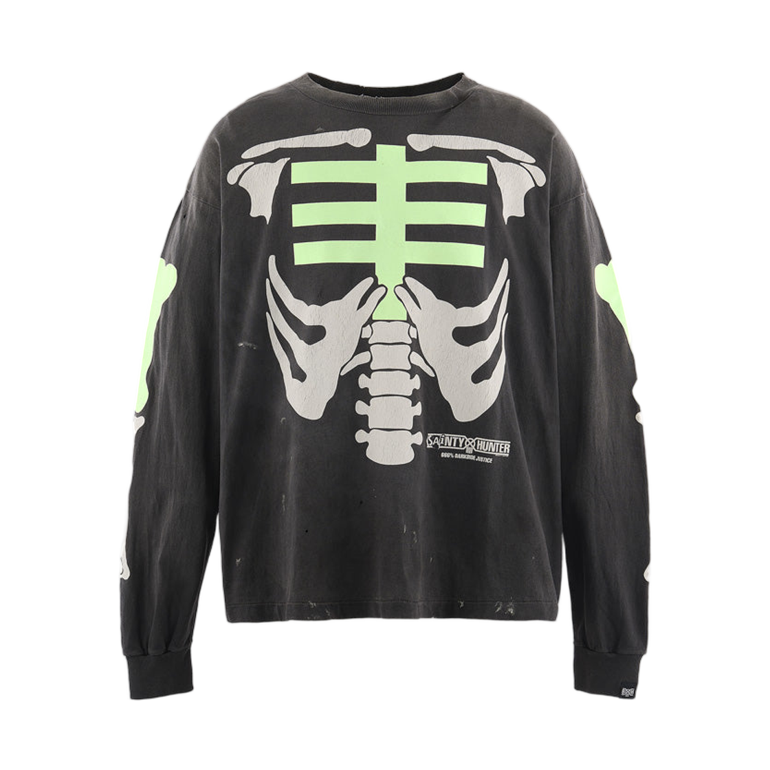 세인트 마이클 x 바운티 헌터 본 롱슬리브 티셔츠 블랙 - 26SS(Saint Mxxxxxx x Bounty Hunter Bone L/S T-Shirt Black - 26SS) - 1