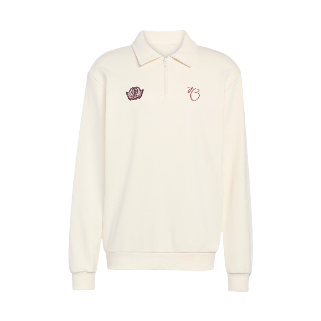 아디다스 주드 벨링엄 루즈 하프집 스웨터 오프 화이트 - US 사이즈(Adidas Jude Bellingham Loose Half-Zip Sweater Off White - US Sizing) - 1