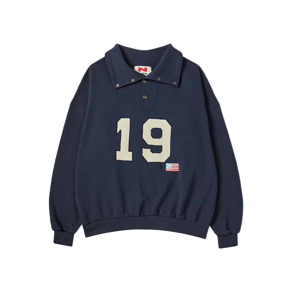 엔 아카이브 유틸리티 하이 넥 스웨트 셔츠 네이비(N ARCHIVE Utility High Neck Sweat Shirt Navy)