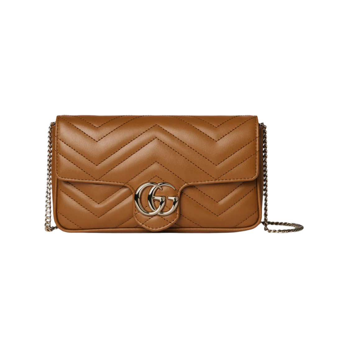 751526-AAET8-2718 Gucci GG Marmont Small Shoulder Bag Brown
