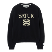 SATUR Classic Logo Sweatshirt Classic Black
