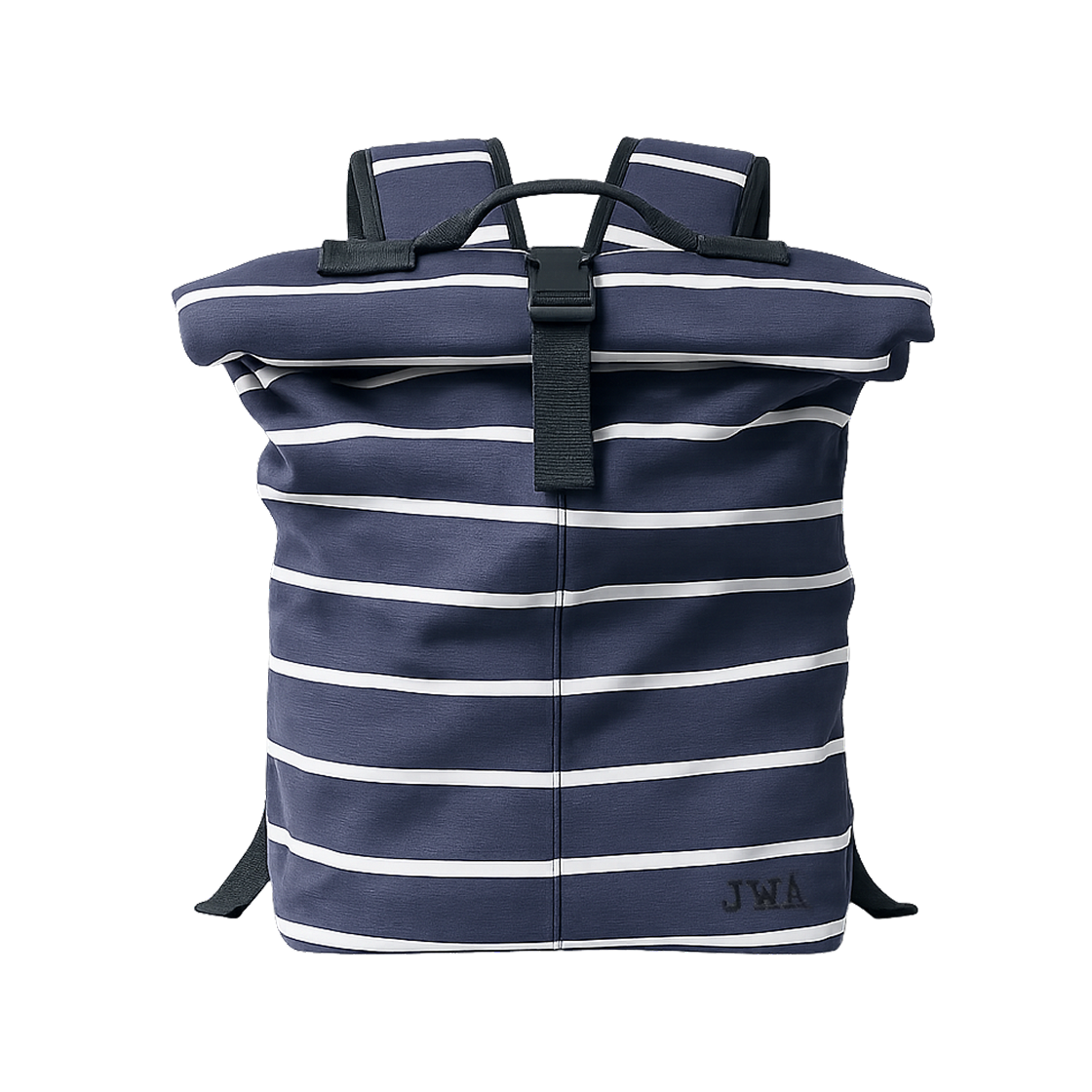 487506-69 Uniqlo x JW Anderson Striped Roll Top Backpack Navy