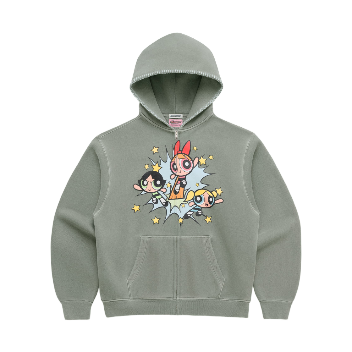 UK01004381 Madhappy x The Powerpuff Girls Zip Up Oregano