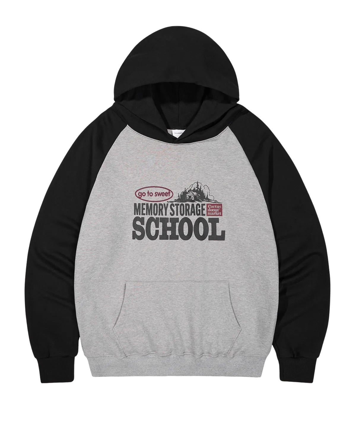 24FWCDMHD05BLK Cactusdonutmarket Memory Storage Hoodie - Black