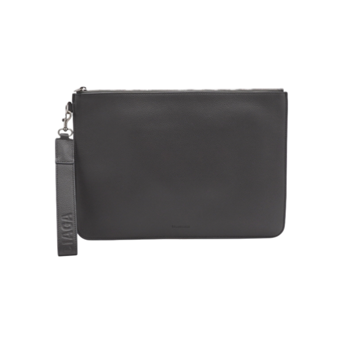 IT46EQJC3F9F Balenciaga 683899 Gray Leather Tool 2.0 Logo Unisex Strap Pouch Clutch Bag