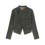 OJOS Detachable Span Denim Jacket / Khaki