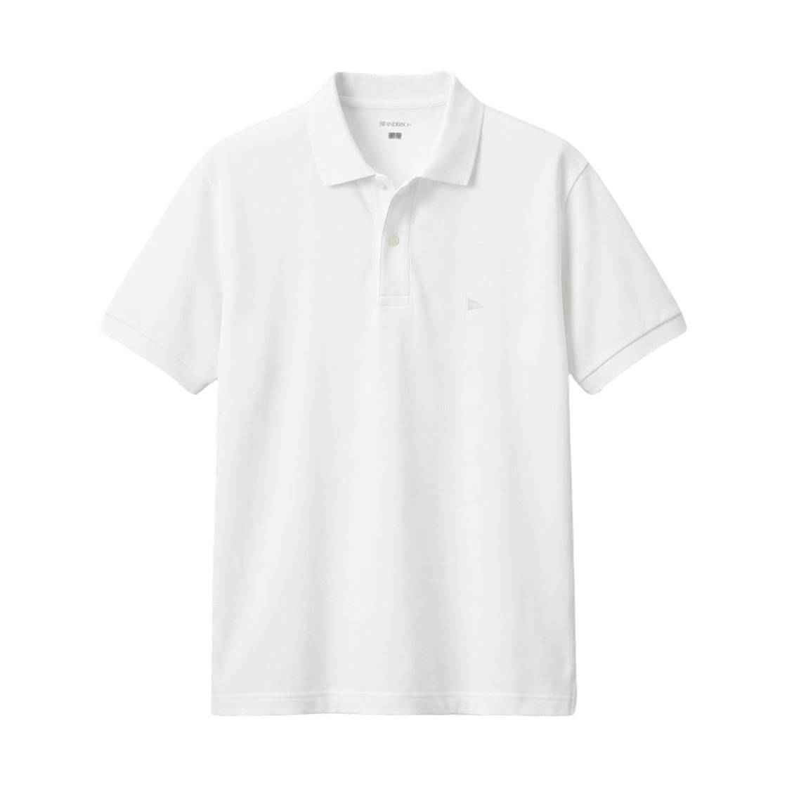 유니클로 x JW 앤더슨 드라이 피케 폴로 셔츠 화이트(Uniqlo x JW Anderson Dry Pique Polo Shirt White) - 1