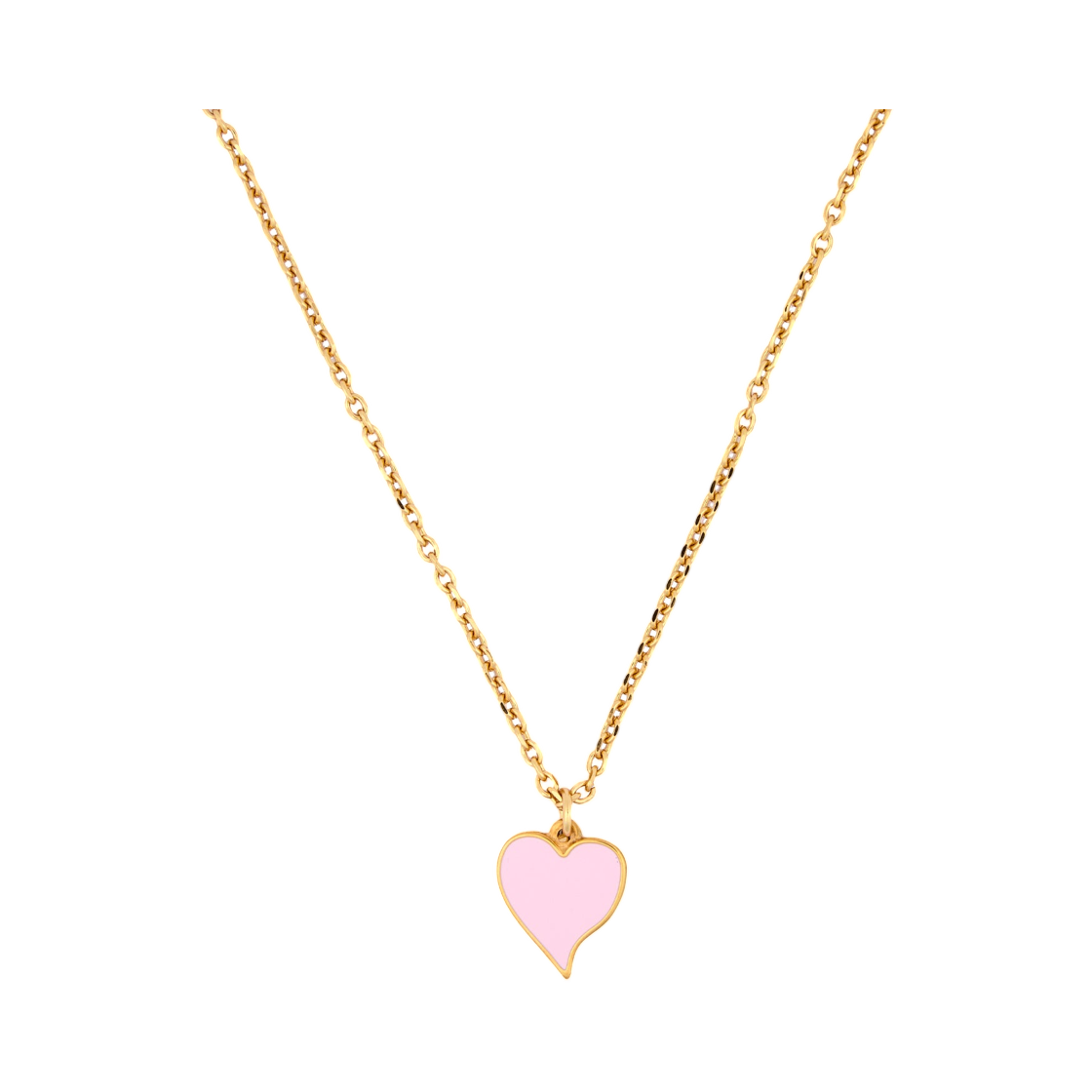 CLK26A1003-GLD Golf Wang x Clarks Crush Heart Necklace