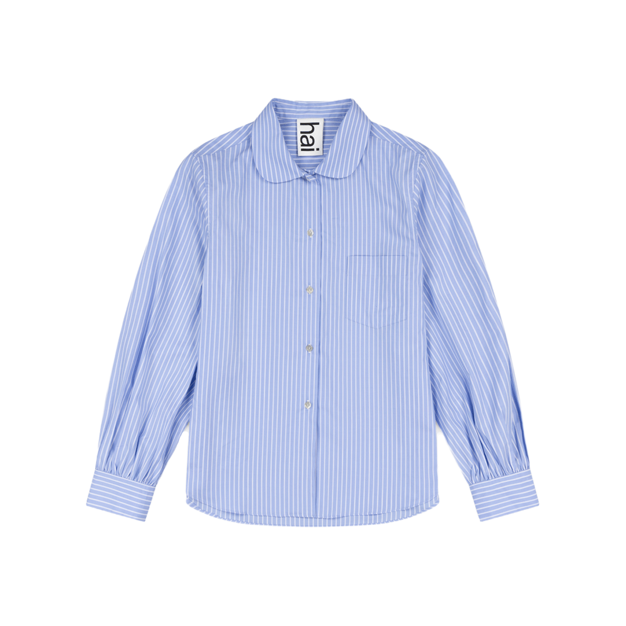 KW6BSHLHI08BL Hai Women Carole Blouse Blue and White Stripes - 26SS