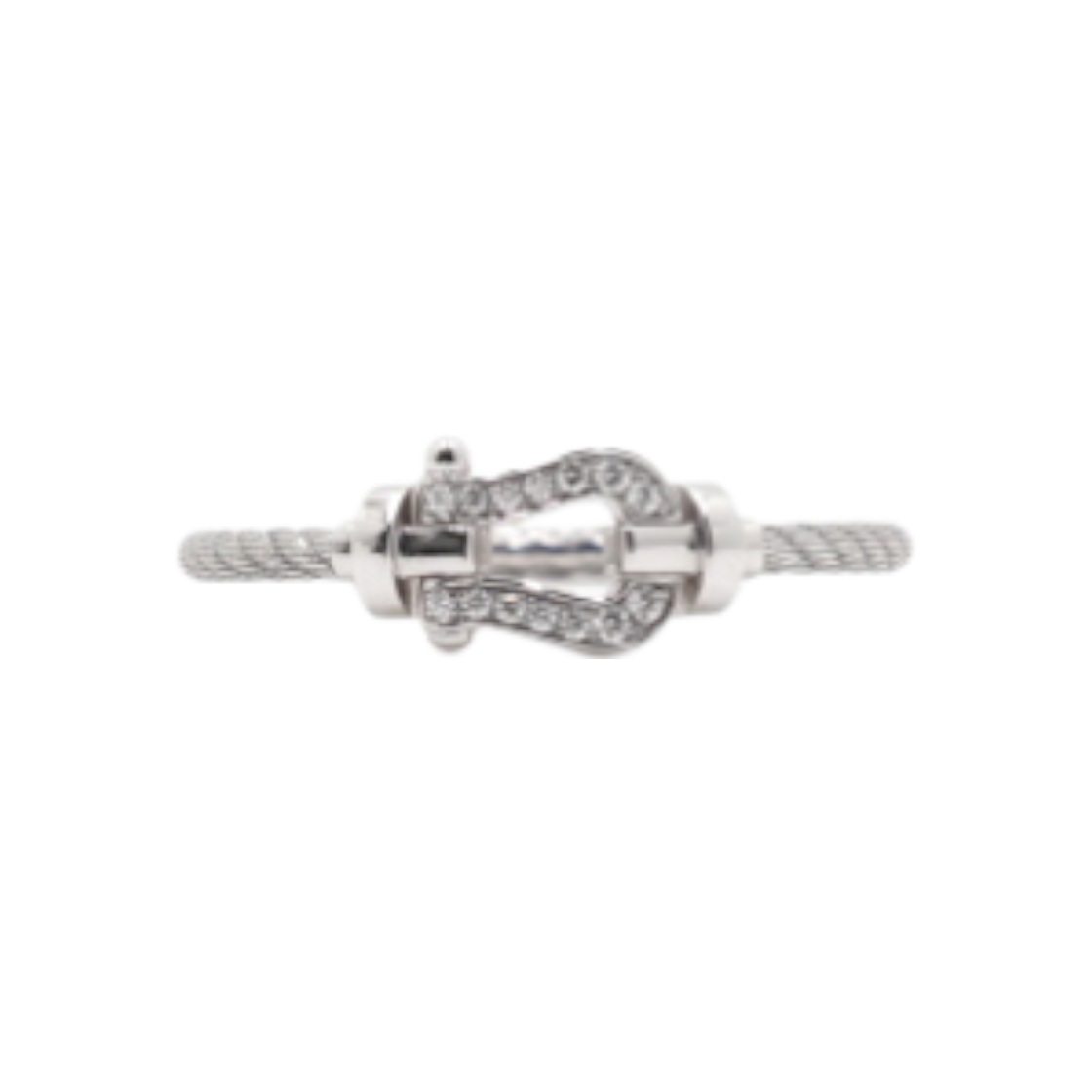 프레드 4B0968 26시즌 18K화이트골드 14P다이아 포스텐 스몰 링 반지-16호,17호aa60876(FRED 4B0968 Season 26 18K White Gold 14P Diamond Force Ten Small Ring - Size 16, 17)