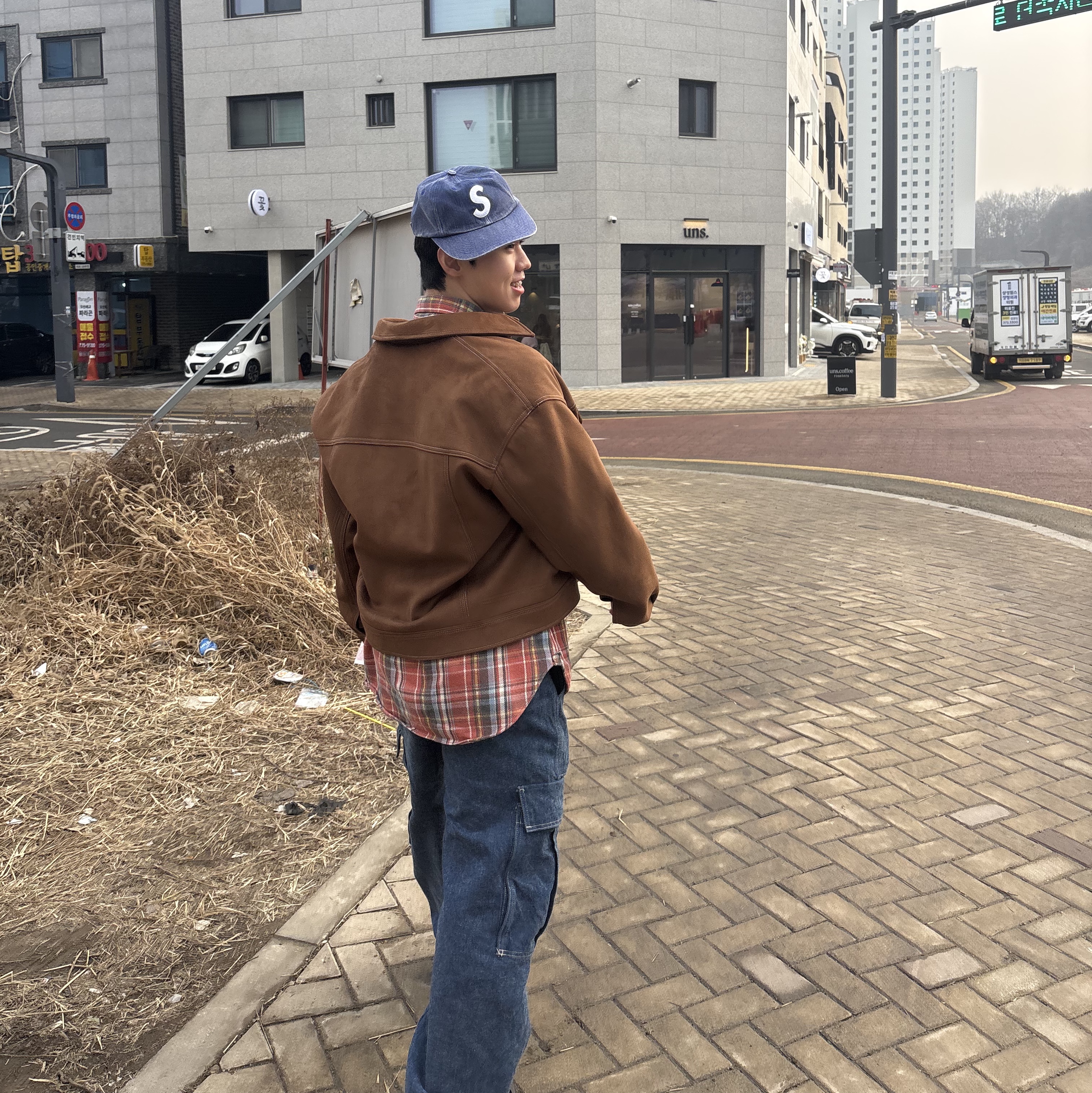 Supreme Pigment S Logo 6-Panel Navy - 24FW 착용 스타일 - 1