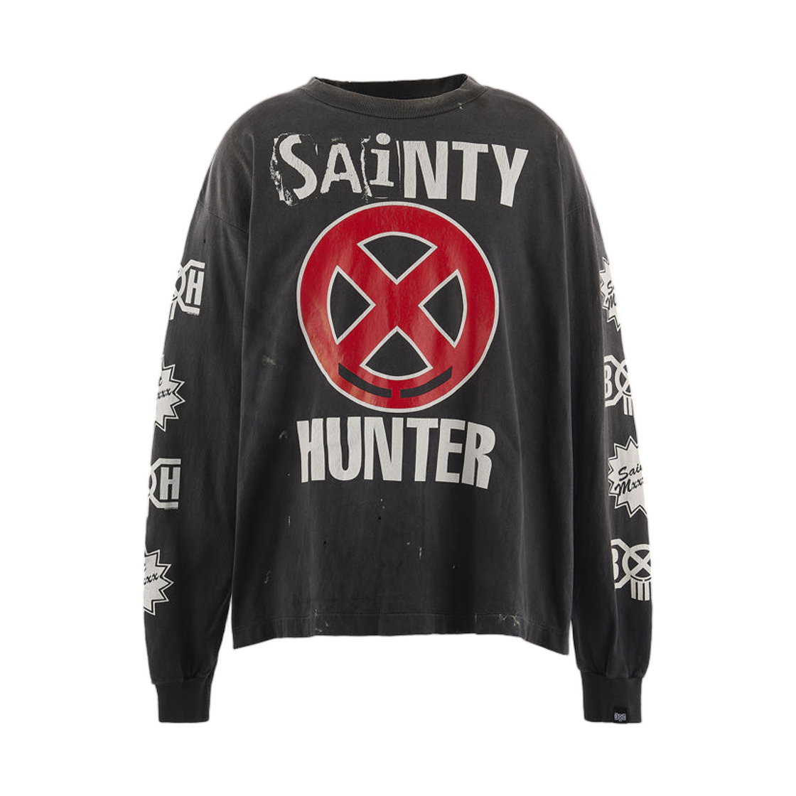 세인트 마이클 x 바운티 헌터 세인티 헌터 롱슬리브 티셔츠 블랙 - 26SS(Saint Mxxxxxx x Bounty Hunter Sainty Hunter L/S T-Shirt Black - 26SS) - 1