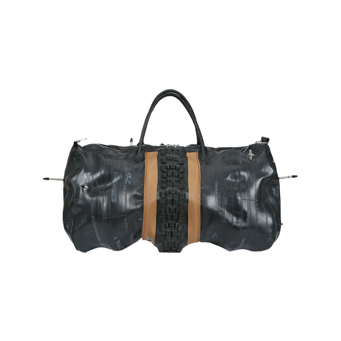 프로토콜 인덱스 하드워크업 업사이클 타이어 더플백 블랙(Protocol Index Hardworkup Upcycled Tire Duffle Bag Black)
