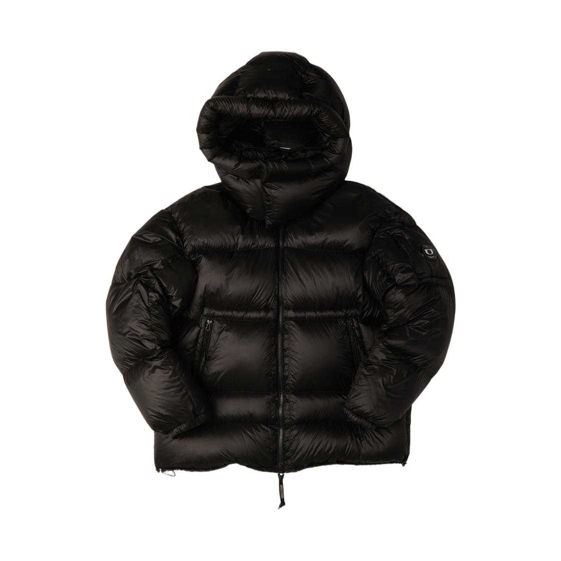 C.P. 컴퍼니 x 원 블록 다운 D.D. 쉘 후드 다운 자켓 블랙 - 25FW(C.P. Company x One Block Down D.D. Shell Hooded Down Jacket Black - 25FW)