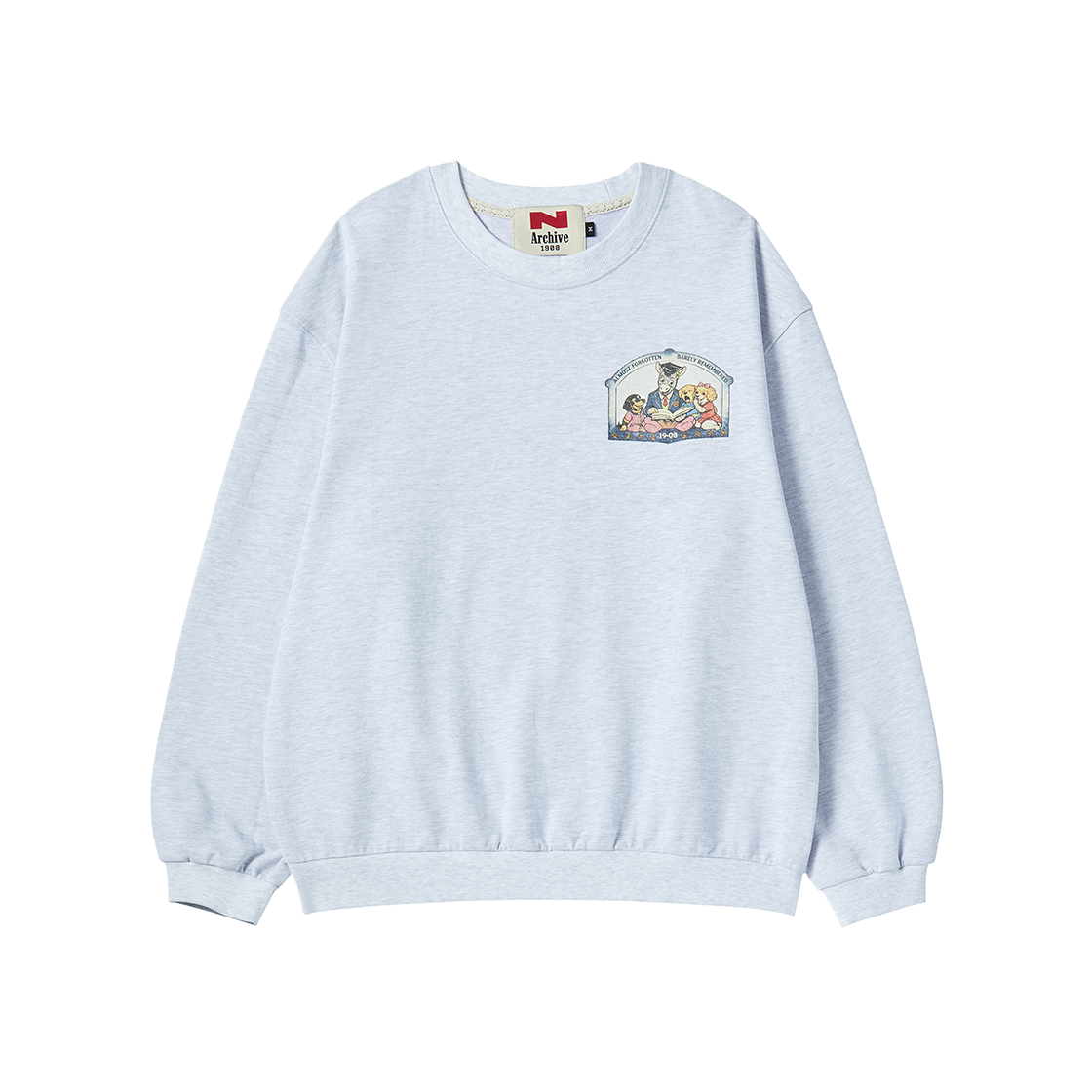엔 아카이브 글리터 스타 빈티지 스웨트 셔츠 그레이(N ARCHIVE Glitter Star Vintage Sweat Shirt Gray)