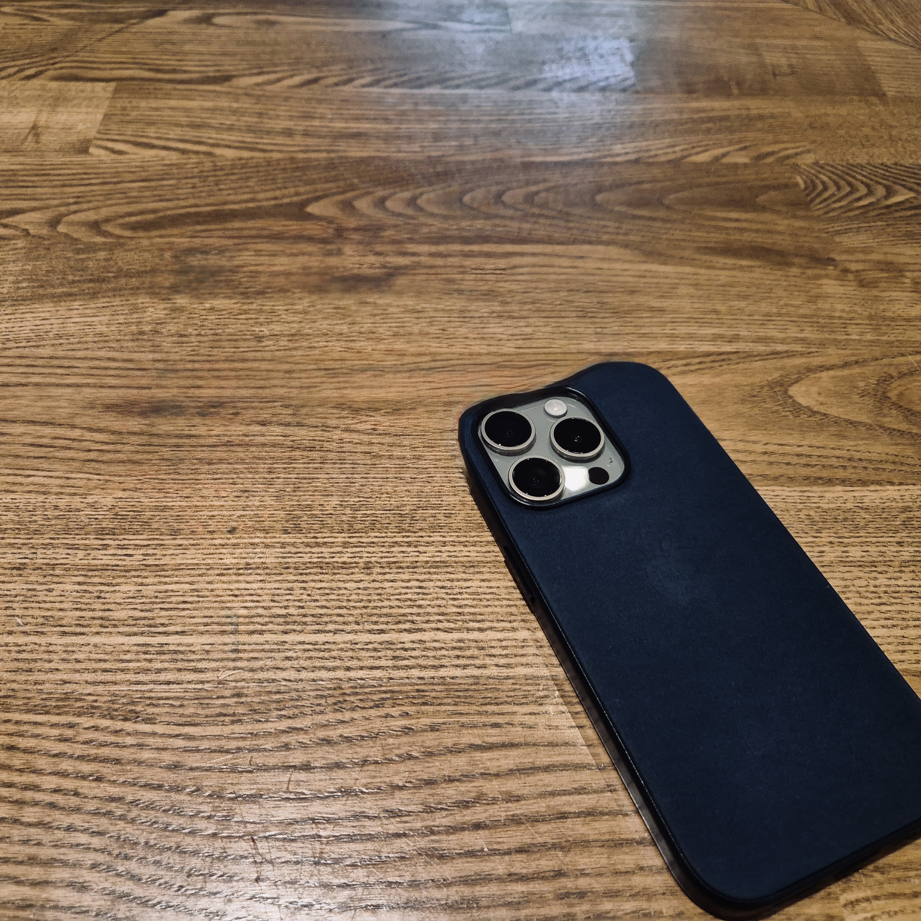Apple iPhone 15 FineWoven Case with MagSafe Black 착용 스타일