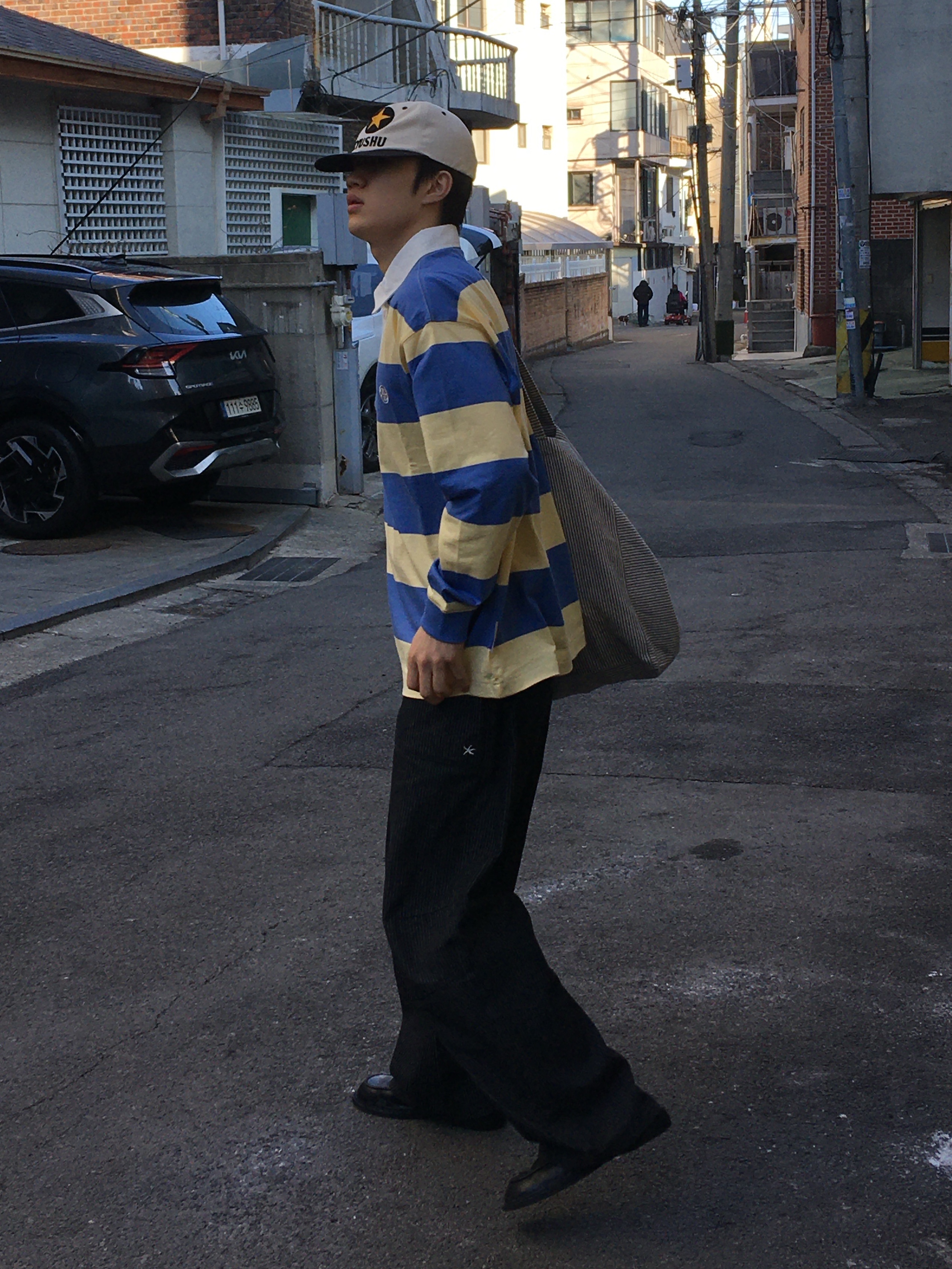 Kinchi Foat - 505 (a) Black, Aoiro KYUSHU Star ビール Cap 착용 스타일