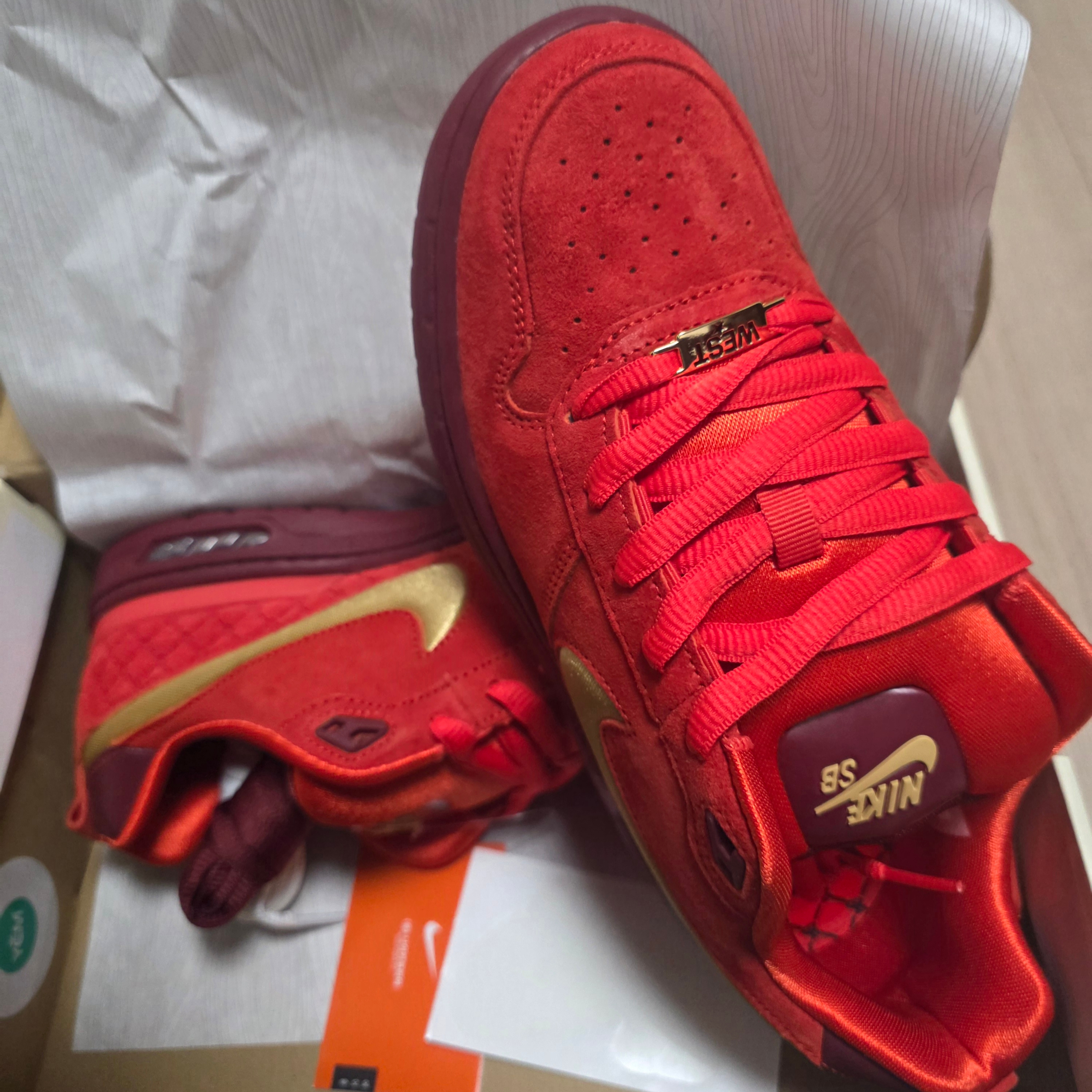 Nike x Paul Rodriguez Zoom Air Low Habanero Red Team Red 착용 스타일 - 1