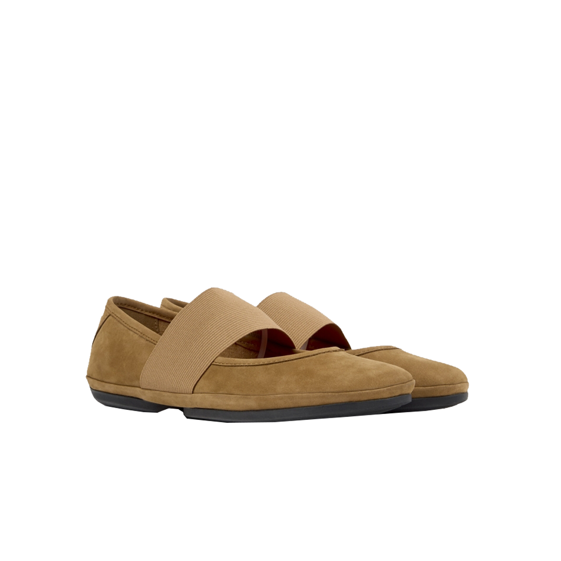 캠퍼 여성 라이트 니나 플랫슈즈 브라운(Camper Women Right Nina Flat Brown) - 2