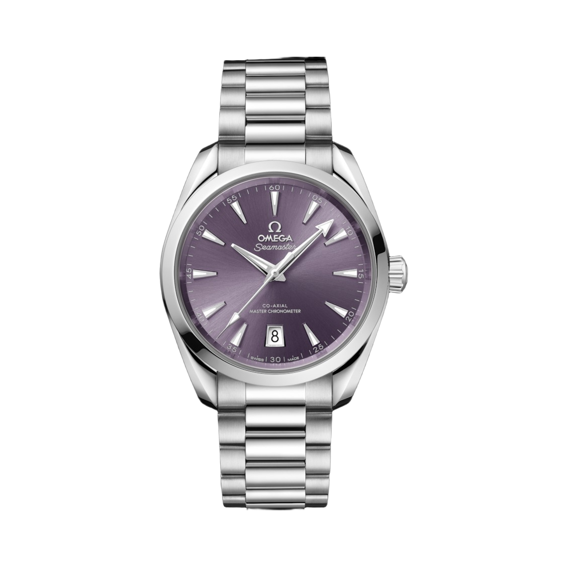 22010382010004 (W) Omega Seamaster Aqua Terra Shades Automatic Co Axial Master Chronometer 38mm Steel Lavender (Transparent Caseback Ver.)