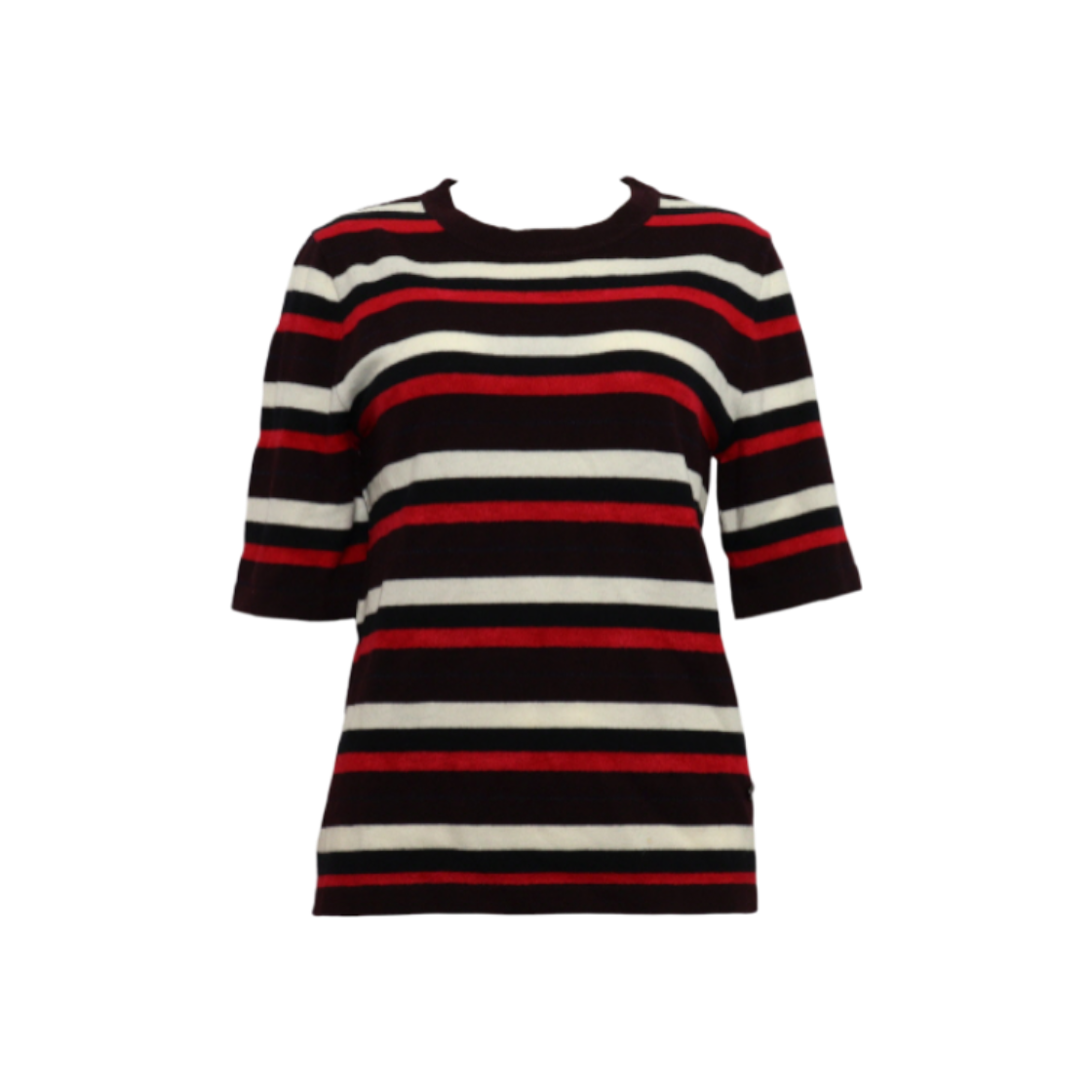 ITG8BO5MI7HU Chanel Multicolor Wool Blend Crew Neck Women's Short Sleeve T-Shirt
