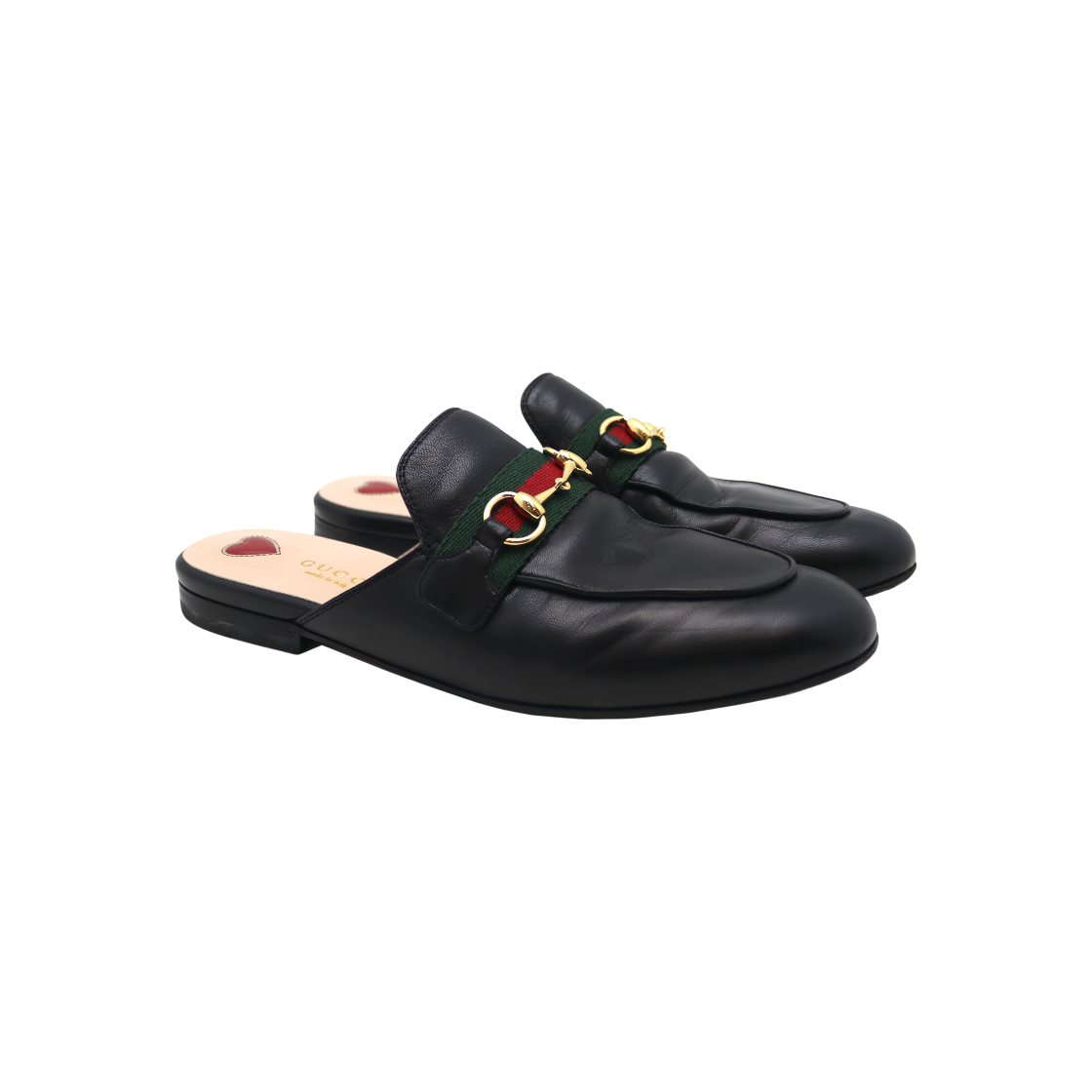 IT84LJ8HOON8 Gucci 629084 Princetown Web Mules