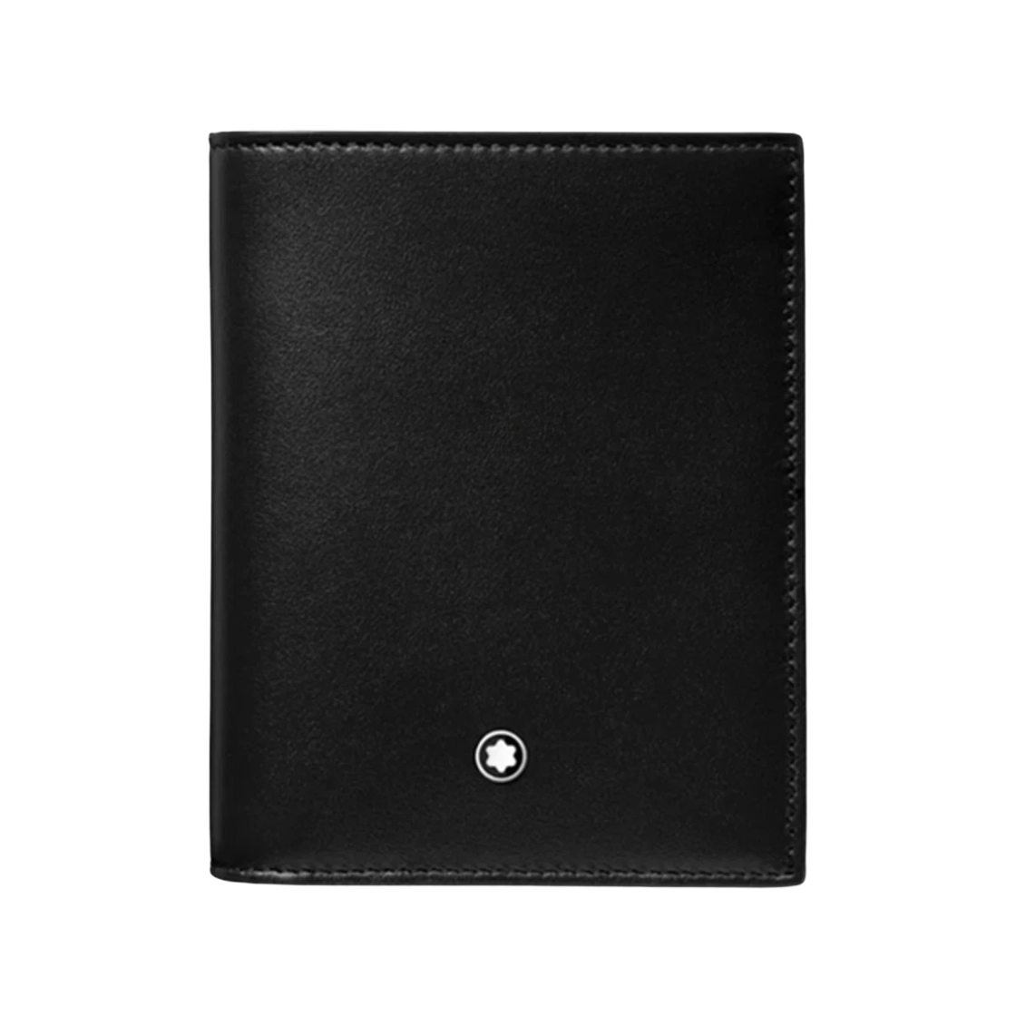 129677 Montblanc Meisterstuck 6cc Compact Wallet Black