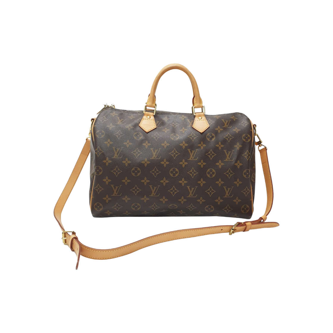ITMPMQAN4KC7 Louis Vuitton Monogram Canvas Bandouliere Speedy 35 Tote Bag with Shoulder Strap