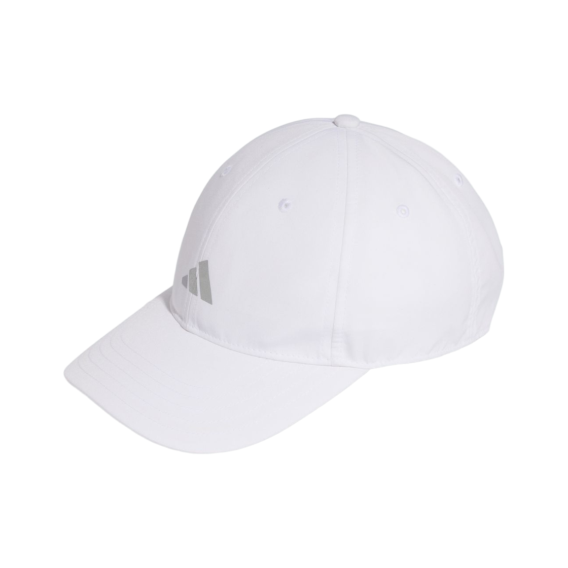 JZ0507 Adidas Running Essential Climacool 6 Panel Baseball Cap White Reflective Silver