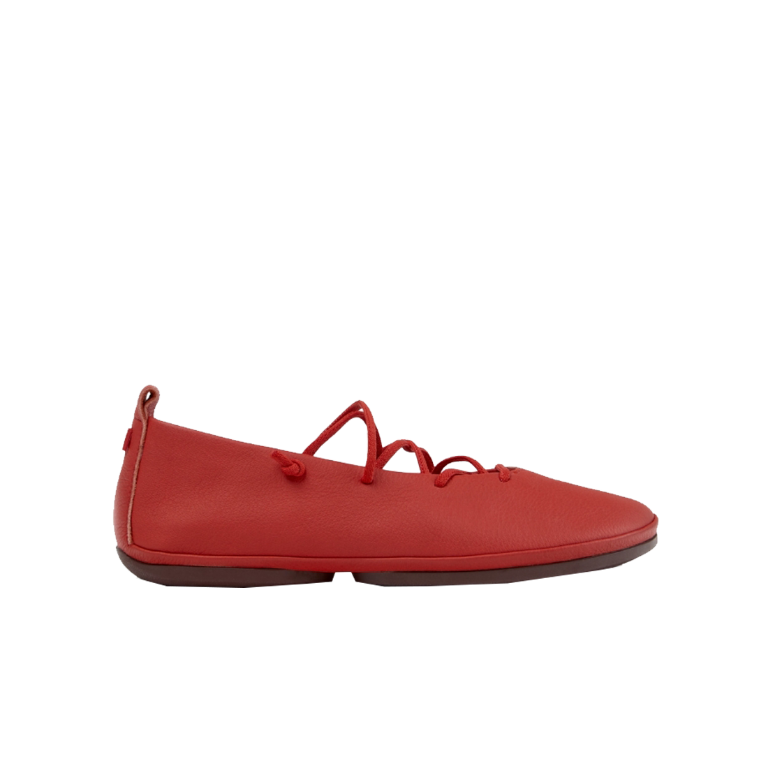 캠퍼 여성 라이트 니나 플랫슈즈 레드(Camper Women Right Nina Flat Red)
