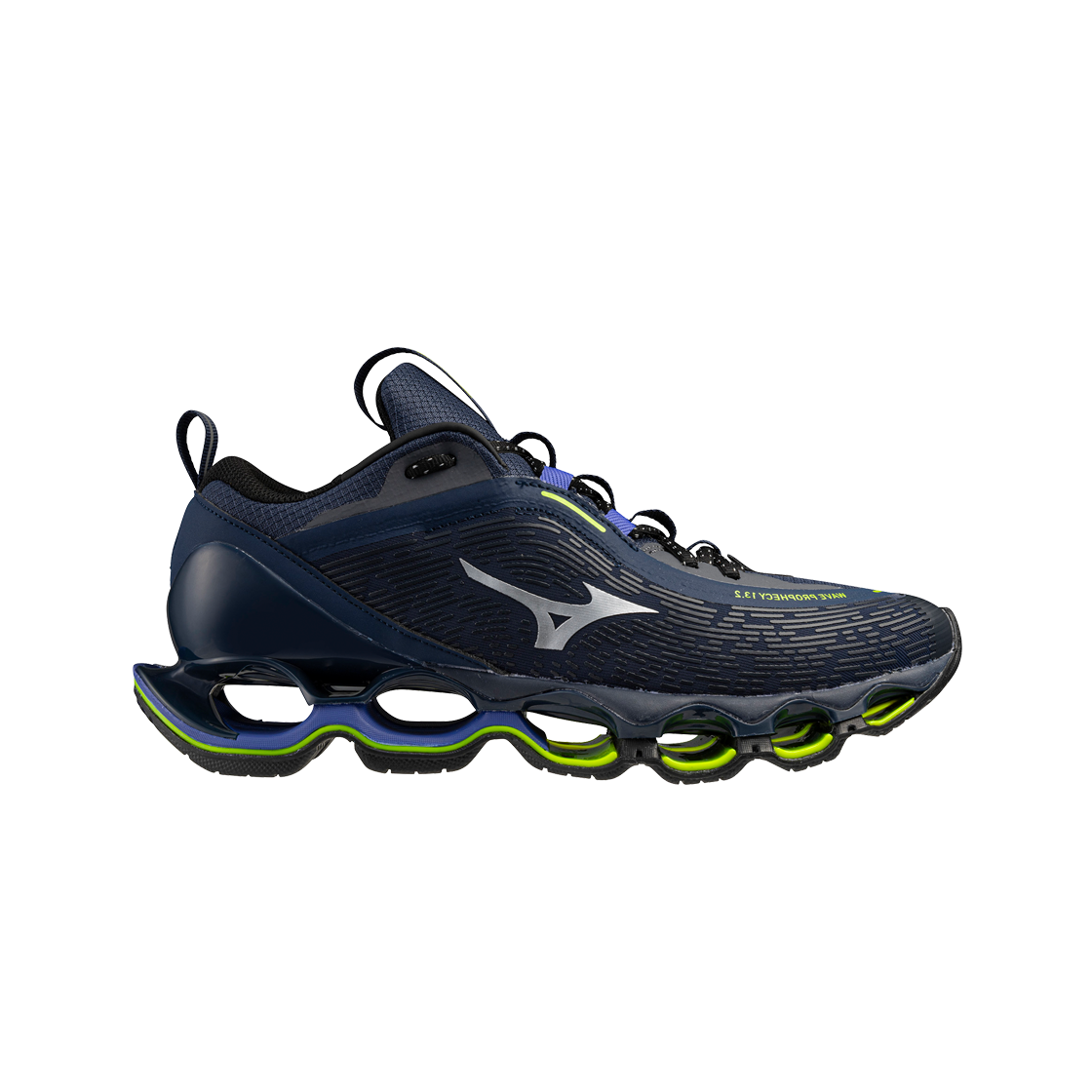 미즈노 웨이브 프로페시 13.2 드레스 블루즈 갤럭시 실버 다즐링 블루(Mizuno Wave Prophecy 13.2 Dress Blues Galaxy Silver Dazzling Blue)